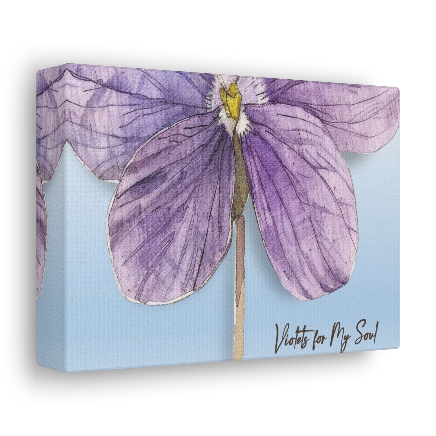 'Violets For Your Soul' Collection - 'Violet Soul I' Canvas Gallery Wraps