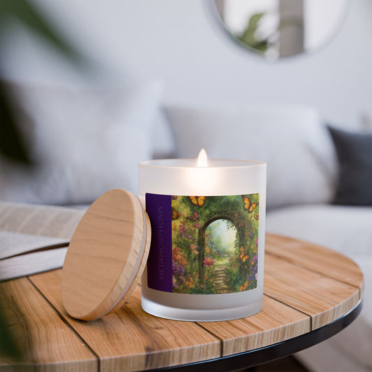 'Metamorphosis' Collection - Frosted Glass Candle, 11oz