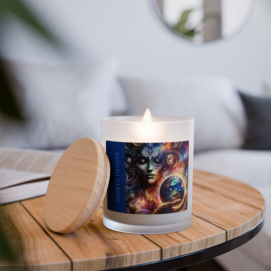 'Simply Divine' Collection - Frosted Glass Candle, 11oz