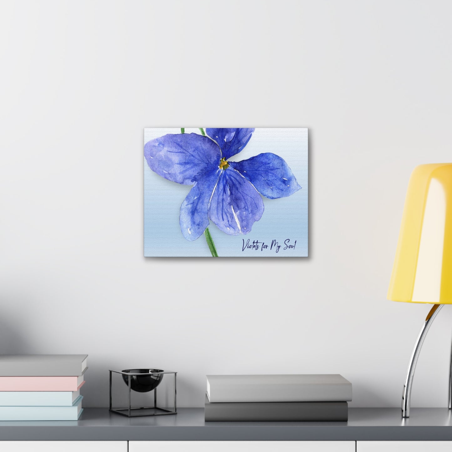 'Violets For Your Soul' Collection - 'Violet Soul II' Canvas Gallery Wrap