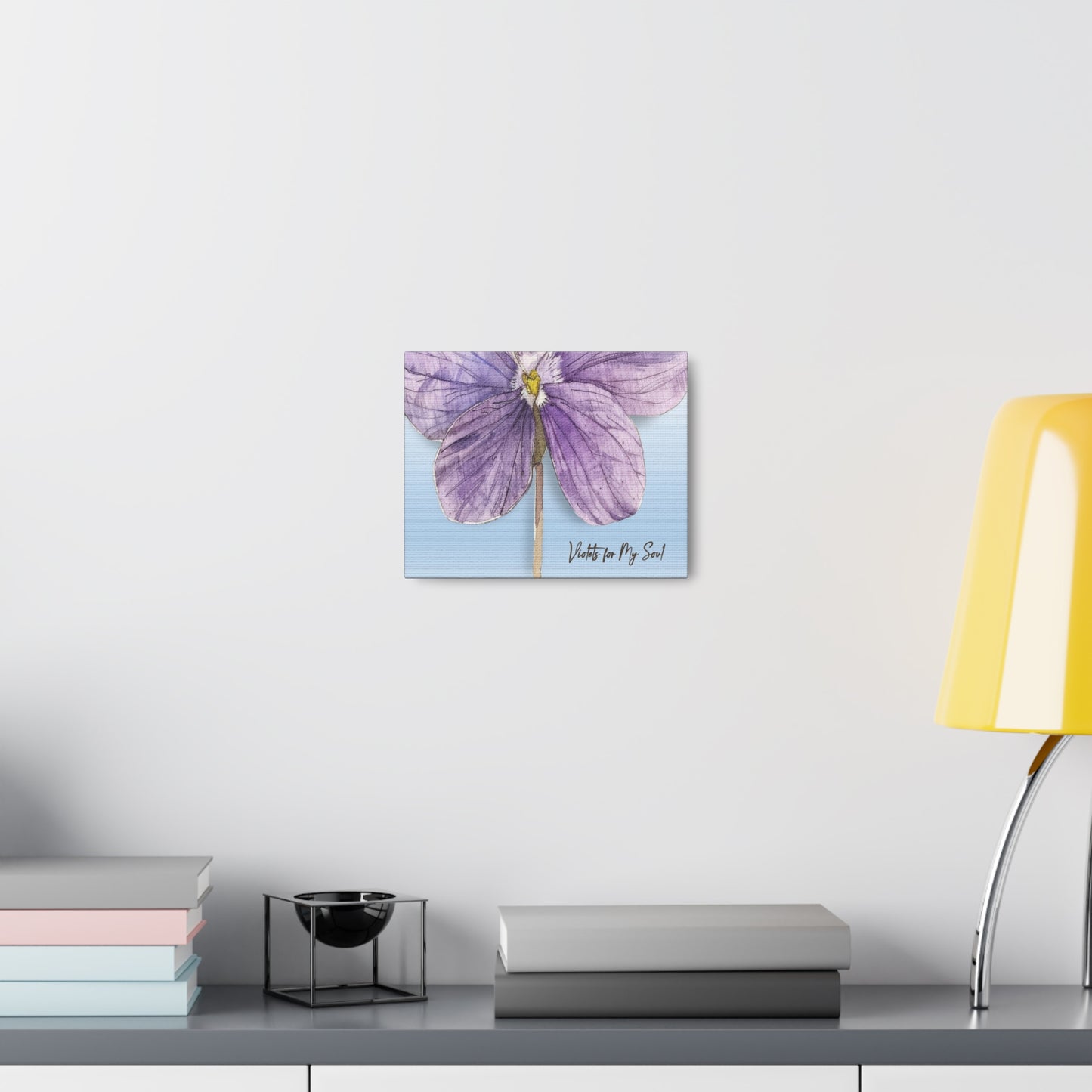 'Violets For Your Soul' Collection - 'Violet Soul I' Canvas Gallery Wraps