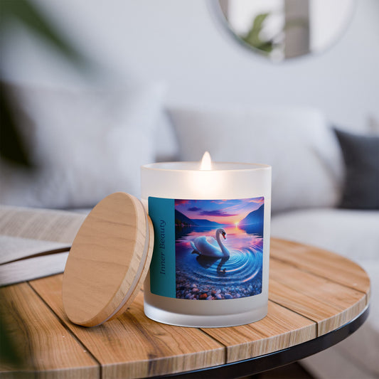 'Inner Beauty' Collection - Frosted Glass Candle, 11oz