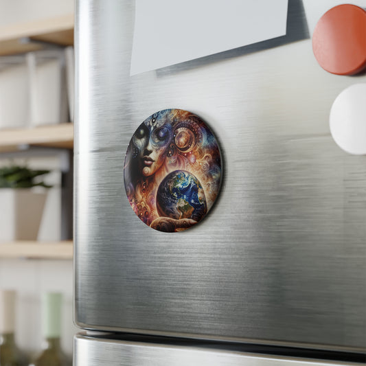 'Simply Divine' Collection - Button Magnet, Round (10 pcs)