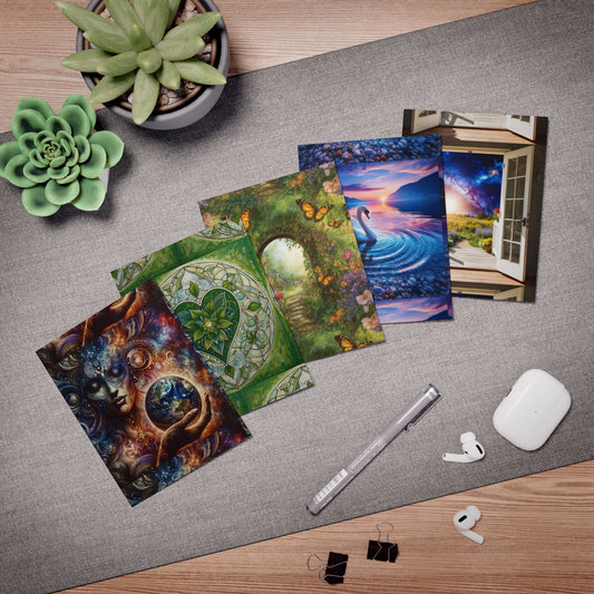 'Violets For Your Soul' Collection - Multi-Design Greeting Cards (5-Pack)