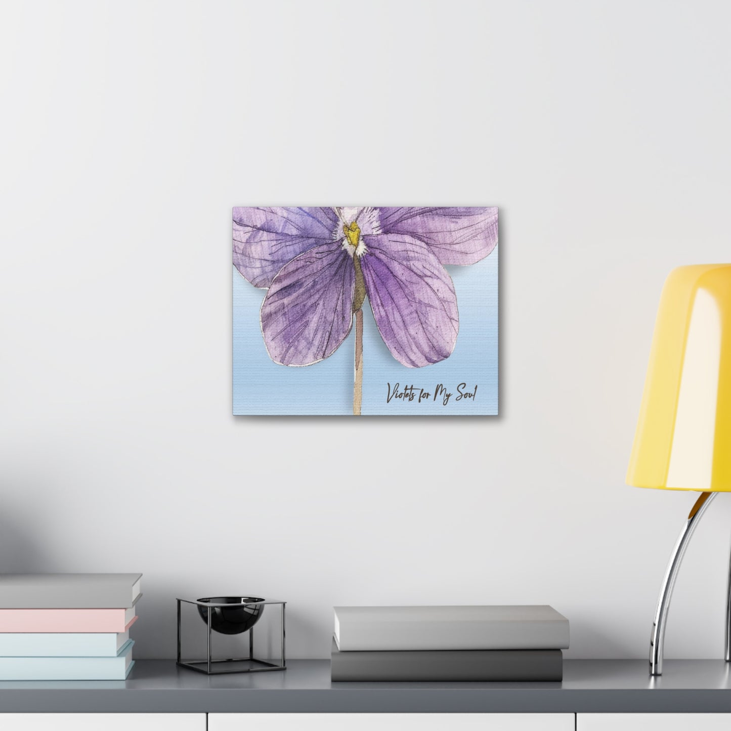 'Violets For Your Soul' Collection - 'Violet Soul I' Canvas Gallery Wraps