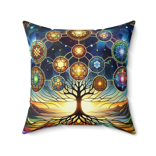 'New You' Collection - Spun Polyester Square Pillow - Multiple Sizes