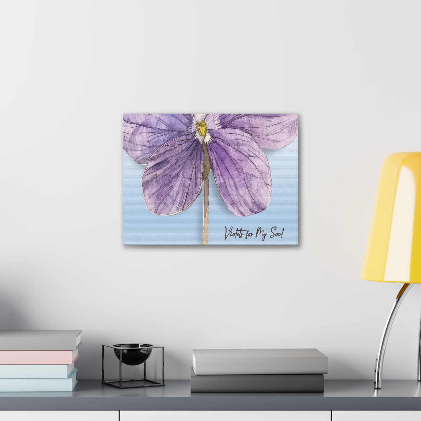 'Violets For Your Soul' Collection - 'Violet Soul I' Canvas Gallery Wraps