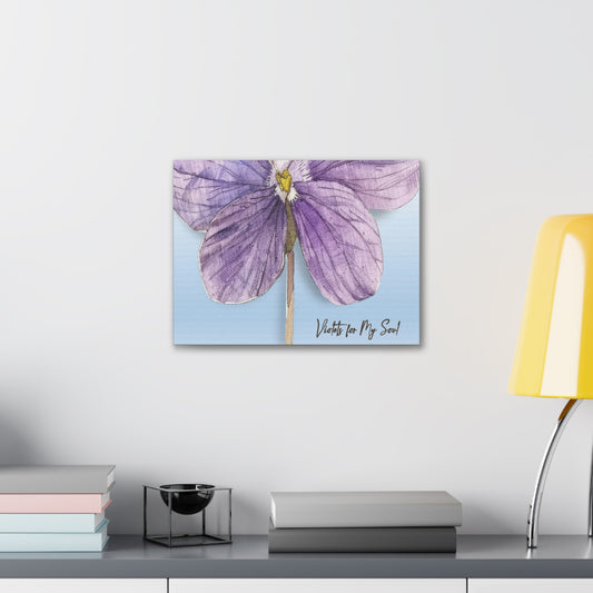 'Violets For Your Soul' Collection - 'Violet Soul I' Canvas Gallery Wraps