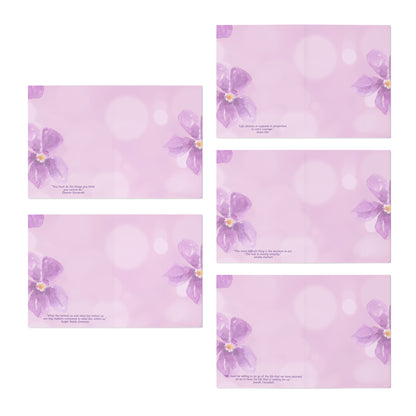 'Violets For Your Soul' Collection - 'Violet Souls" Multi-Design Greeting Cards (5-Pack)