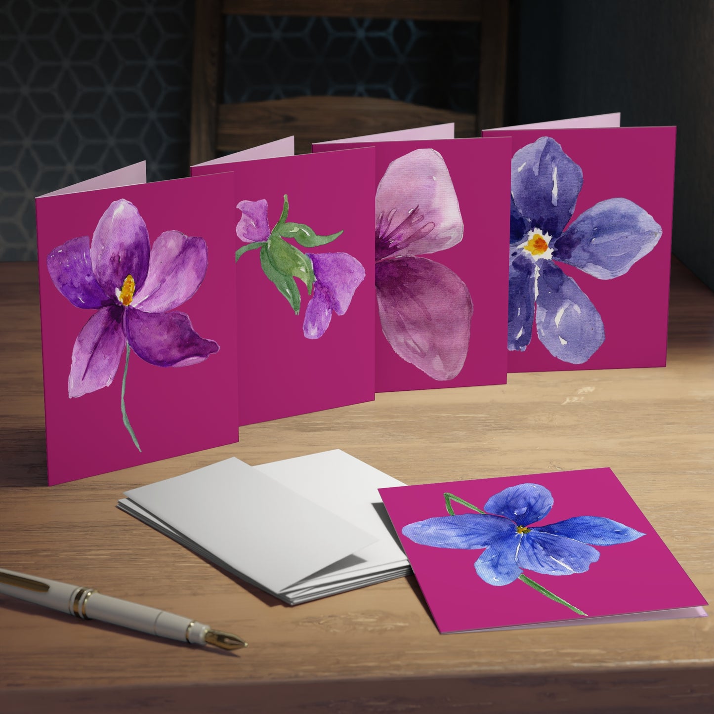 'Violets For Your Soul' Collection - 'Violet Souls" Multi-Design Greeting Cards (5-Pack)